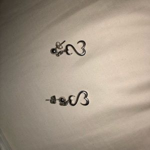 Open hearts earrings